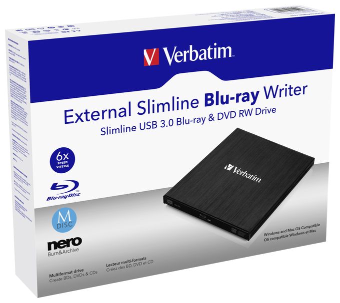 43890 Slimline externer Blu-ray Brenner 