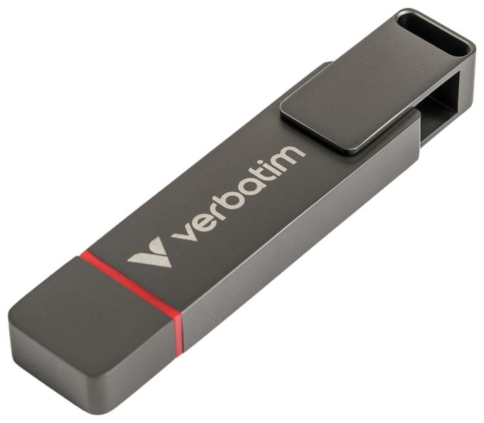 USB Type-A / USB Type-C Stick 256 GB  Dual QuickStick (Grau) 