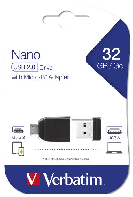 USB Typ-A Stick 32 GB  Nano (Schwarz) 