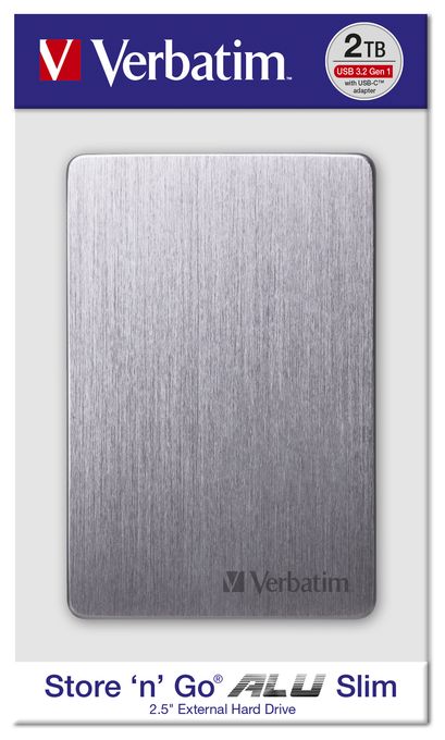 1 TB externe Festplatte 2.5"  Store 'n' Go Alu Slim Portable (Grau) 