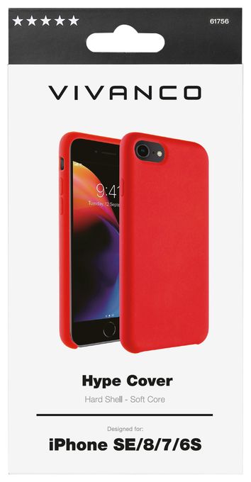 Cover für Apple iPhone SE (2.Gen), iPhone 8, iPhone 7, iPhone 6s  Hype (Rot) 