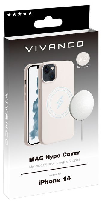 Cover für Apple iPhone 14  Mag Hype (Beige) 
