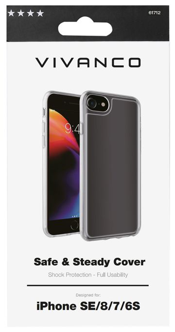 Cover für Apple iPhone SE (2.Gen), iPhone 8, iPhone 7, iPhone 6s  Safe and Steady (Durchscheinend) 