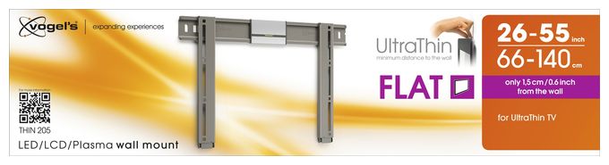 Wand Halterung bis 139,7 cm (55") 25 kg Thin 205 UltraThin 