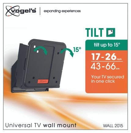 Wand Halterung bis 66 cm (26") 20 kg 0 - 15° Wall 2015 