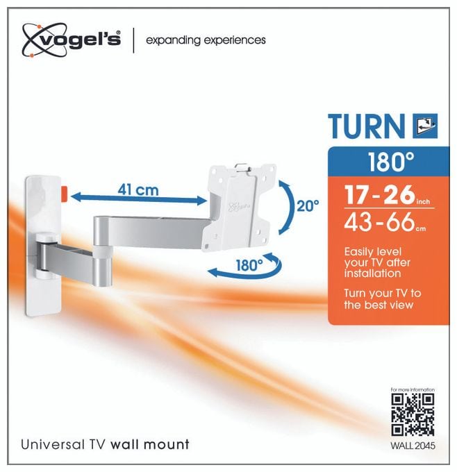 Wand Halterung bis 66 cm (26") 15 kg Wall 2045W 