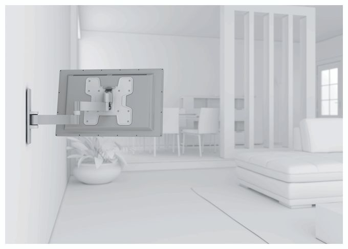Wand Halterung 180° bis 101,6 cm (40") 15 kg -10 - 10° Wall 2145W 