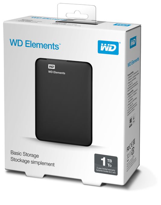 1 TB externe Festplatte 2.5"  Elements Portable (Schwarz) 