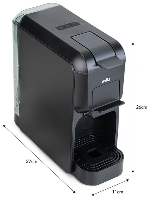 Kaffeekapsel, Gemahlener Kaffee Maschine  MMA1T-TC15 Volo Multi Mini (Schwarz) 