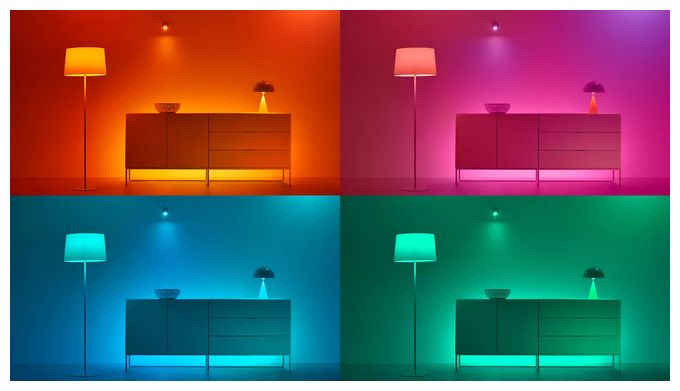 LED Intelligentes Leuchtmittel 122 mm Multi AC Smart LED E27 A60 Doppelpack 