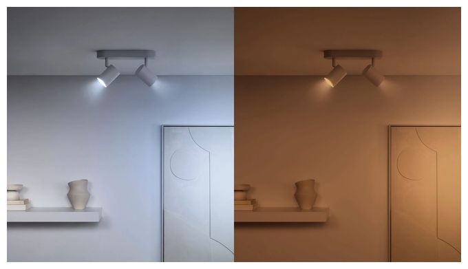 LED Intelligentes Leuchtmittel 55 mm Multi Tunable White & Color Glas Spot GU10 PAR16 Doppelpack 