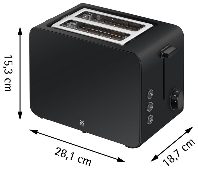 Toaster 1050 W 2 Scheibe(n) 7 Stufen  Stelio (Schwarz) 