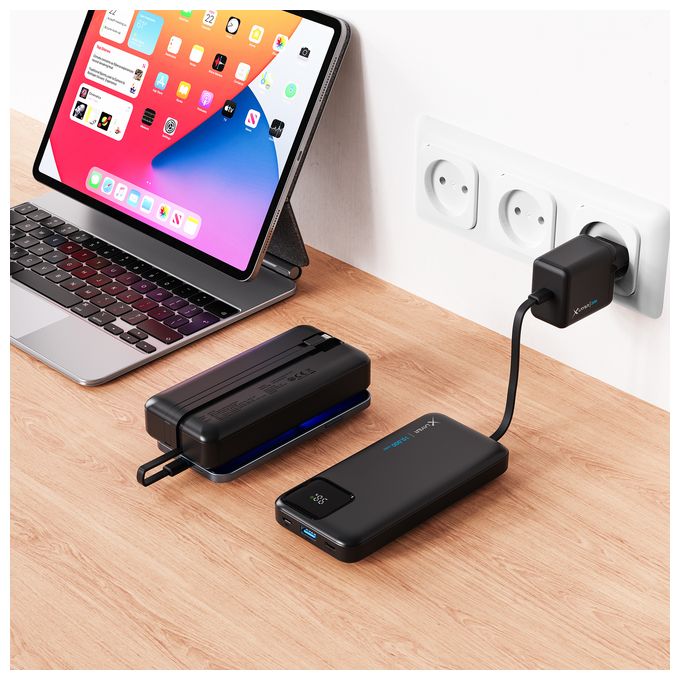 20000 mAh Powerbank Mikro-USB  220140 (Schwarz) 