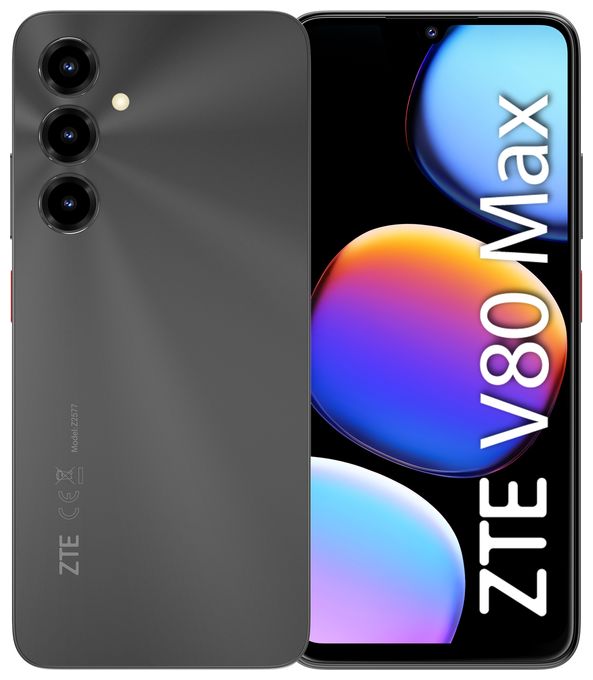 128 GB 4G Smartphone 17,5 cm (6.9 Zoll) Android 50 MP Dreifach Kamera Dual Sim WiFi 5 (Space Black) V80 Max 