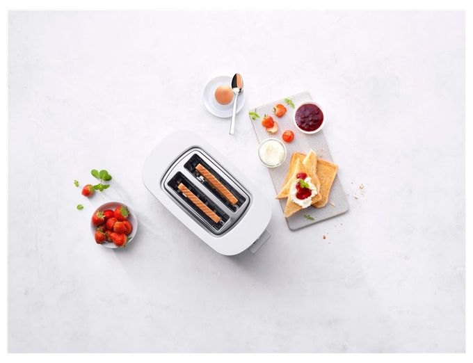 Toaster 1000 W 2 Scheibe(n)  Enfinigy kurz (Satinierter Stahl) 