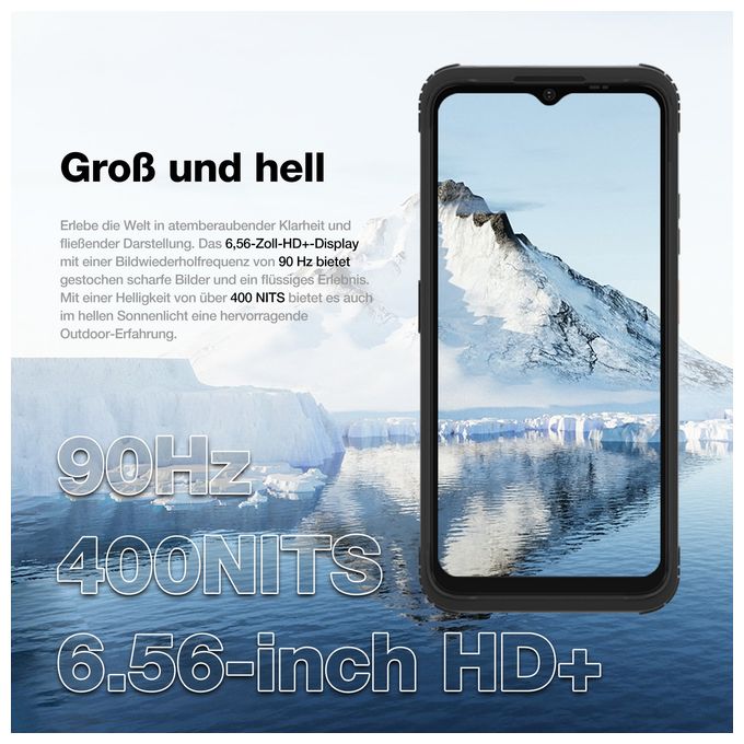 128 GB 4G Smartphone 16,7 cm (6.5 Zoll) 1,6 GHz Android 13 MP Dual Kamera Dual Sim WiFi 5  H Max (Schwarz) 