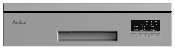 60 cm Geschirrspüler freistehend leise 13 Maßgedecke aquaStop Funktion Mini Active (Silber) GSP 543 460 SI 