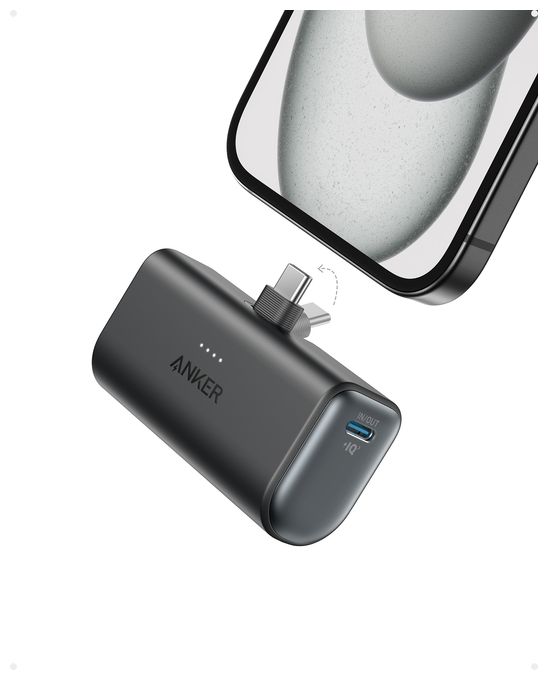 5000 mAh Powerbank USB Typ-C  Nano (Schwarz) 