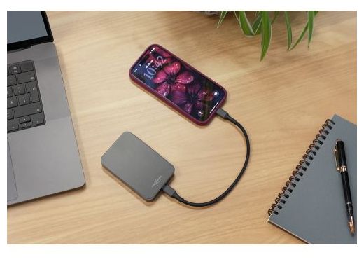5000 mAh Powerbank USB Typ-C Kabelloses Laden  1700-0198 (Anthrazit) 