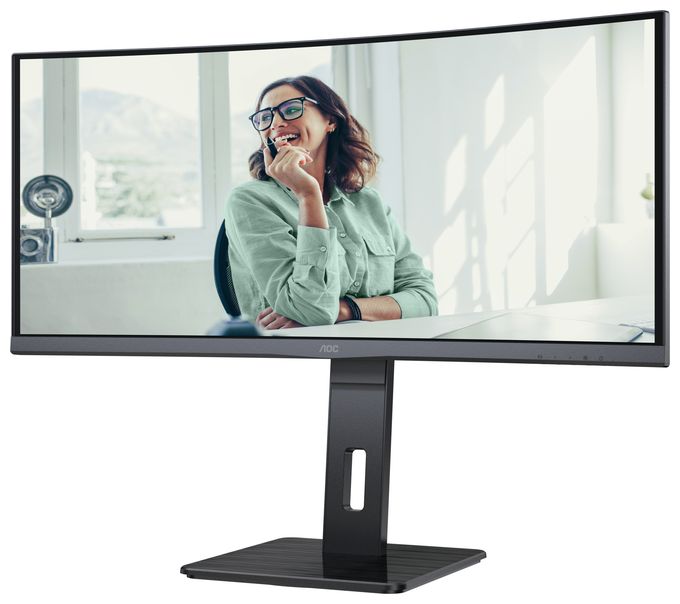 Quad HD Monitor 86,4 cm (34 Zoll) 21:9 4 ms 300 cd/m²  CU34P3CV (Schwarz) 