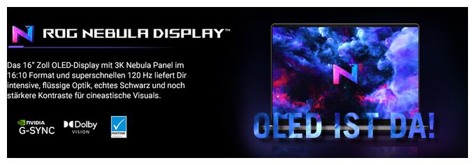 WQXGA+ Notebook 35,6 cm (14 Zoll) 2880 x 1800 Pixel 1 TB SSD Windows 11 Home AMD Ryzen 9 max. 5,2 GHz  ROG Zephyrus G14GA403UP-QS001W (Weiß) 