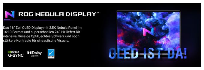 WQXGA Notebook 40,6 cm (16 Zoll) 2560 x 1600 Pixel 1 TB SSD Windows 11 Home AMD Ryzen 7 max. 5 GHz  ROG Zephyrus G16 GA605KH-QR011W (Weiß) 