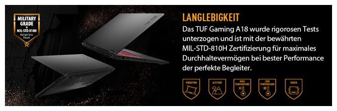 WUXGA Notebook 45,7 cm (18 Zoll) 1920 x 1200 Pixel 16 GB Ram 1 TB SSD Windows 11 Home AMD Ryzen 7 max. 5,1 GHz NVIDIA GeForce RTX 5060  TUF Gaming FA808UM-S8060W (Grau) 