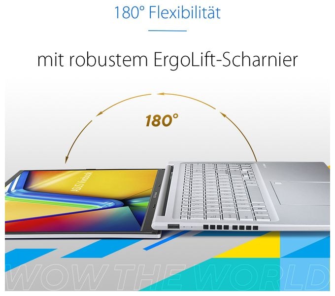 WUXGA Notebook 40,6 cm (16 Zoll) 1920 x 1200 Pixel 1 TB SSD Windows 11 Home Intel Core 5 max. 5 GHz  Vivobook 16 X1605VA-MB2306W (Silber) 