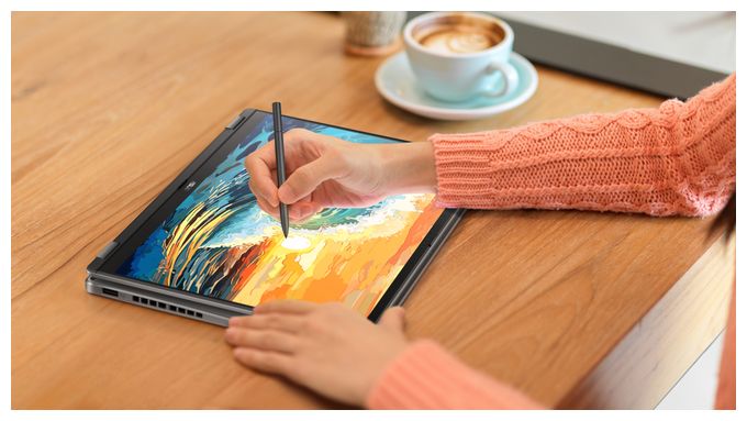 WUXGA Notebook 40,6 cm (16 Zoll) 1920 x 1200 Pixel 512 GB SSD Windows 11 Home Intel Core Ultra 7 max. 4,8 GHz  Vivobook Flip TP3607SA-SI716W Copilot+ PC (Grau) 