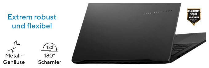 WQXGA+ Notebook 40,6 cm (16 Zoll) 2880 x 1800 Pixel 1 TB SSD Windows 11 Home Intel Core Ultra 7 max. 5,1 GHz  Vivobook S16 S5606CA-RI152W (Schwarz) 
