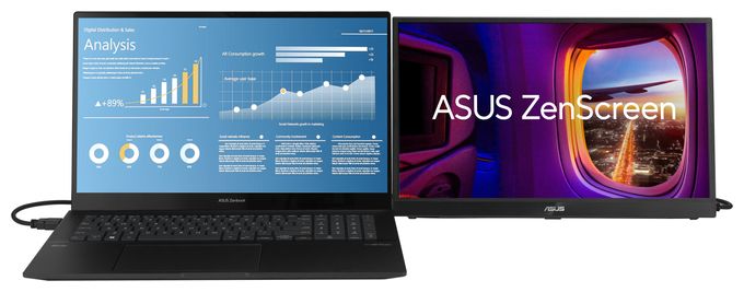 Full HD Monitor 43,9 cm (17.3 Zoll) 16:9 5 ms 300 cd/m²  ZenScreen MB17AHG (Schwarz) 
