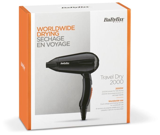 Haartrockner 2000 W  5344E Travel Dry (Schwarz) 