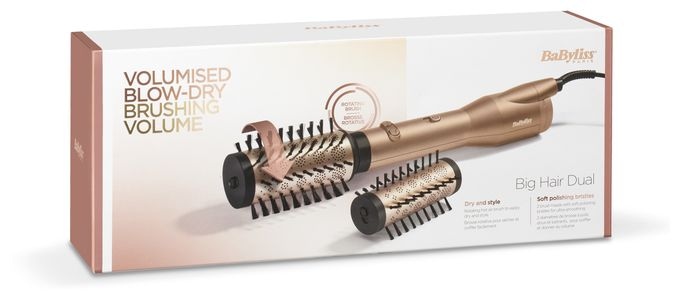 Warmluftbürste 650 W  AS952E Big Hair Dual Gold Edition (Gold) 