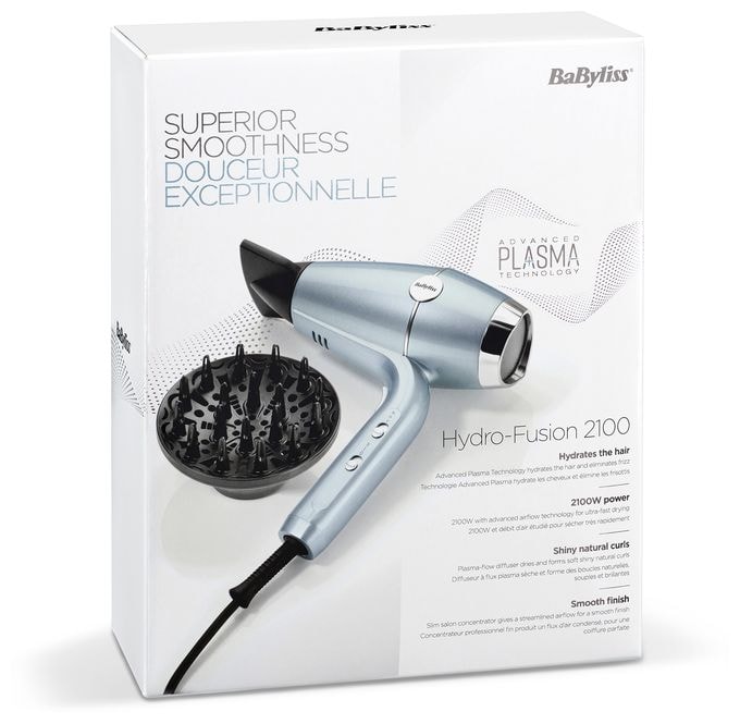 Haartrockner 2100 W  D773de Hydro Fusion (Metallisch) 