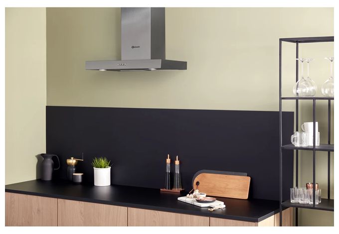 Abluft/Umluft Dunstabzugshaube/Esse Wand 60 cm (Edelstahl) DBHBS64 LMX 