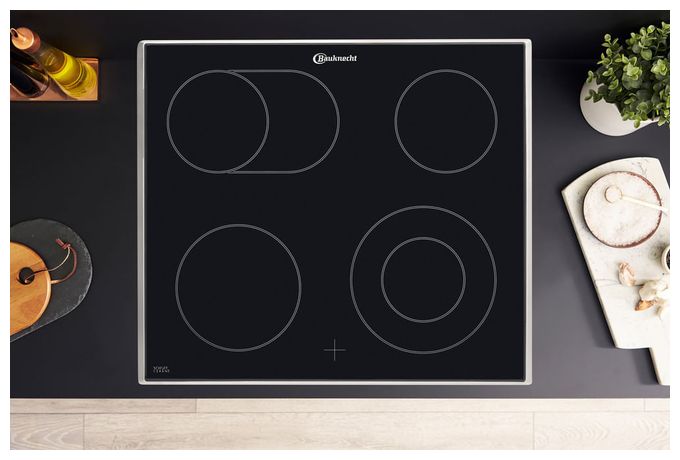 Herdset normal AutoClean Diamant-Reinigung mit 60 cm Glaskeramik Kochfeld HEKO Star 2 EX+ (HVR2KH5V2IN + CHR3462IN) 