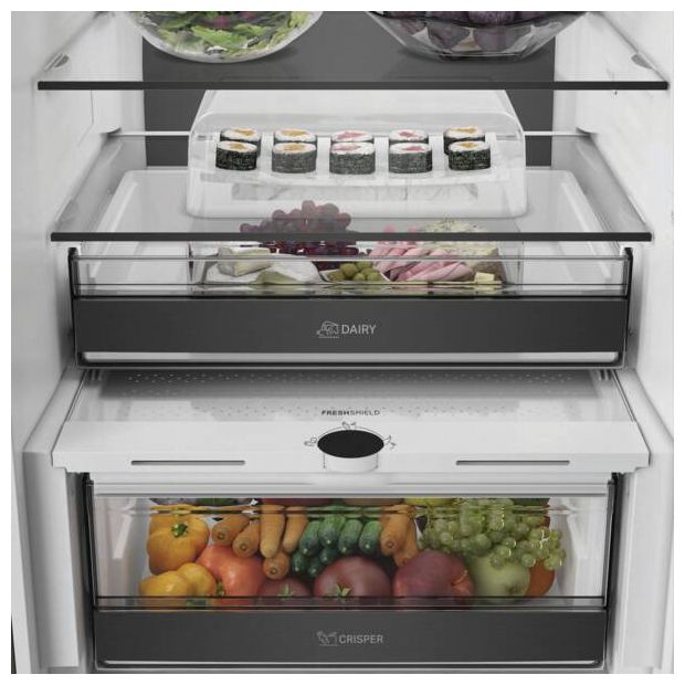 297 l / 118 l Kühl-Gefrierkombi freistehend NoFrost 214 kWh Jahr  KGDNF20CDBL (Edelstahl) 