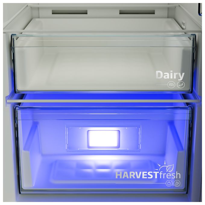 365 l / 365 l Kühlschrank freistehend EEK: E 143 kWh Jahr NoFrost  B3RMLNE444HXB (Edelstahl) 