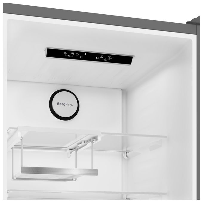 210 l / 106 l Kühl-Gefrierkombi freistehend NoFrost 136 kWh Jahr  B7RCNE367HG (Grau) 
