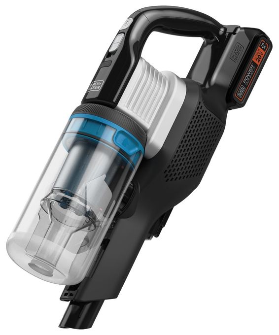 Handstaubsauger Beutellos bis 55 min Laufzeit 20 V (Schwarz, Transparent, Weiß) BHFEB520D1 