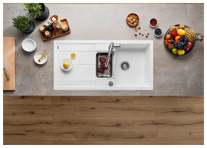 Silgranit 2 Becken  METRA 6 S Einbauspüle für 60 cm Unterschrank (Grau) 