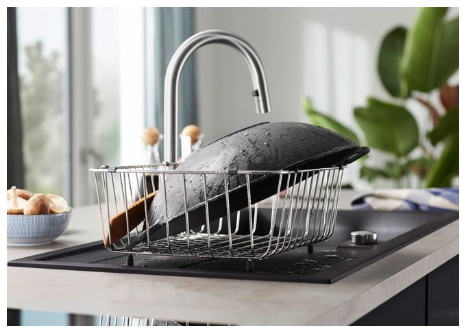 Silgranit 1 Becken  METRA XL 6 S Einbauspüle für 60 cm Unterschrank (Weiß) 