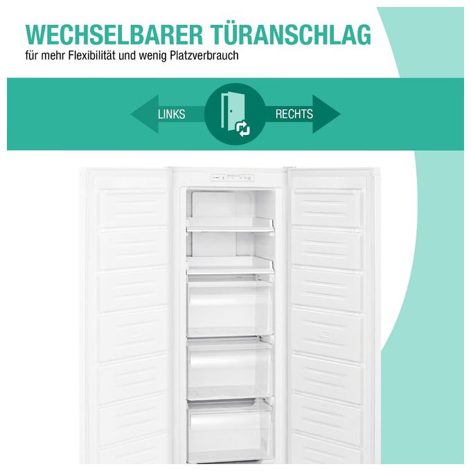 161 l Gefrierschrank 166 kWh Jahr NoFrost  GS7343 (Weiß) 