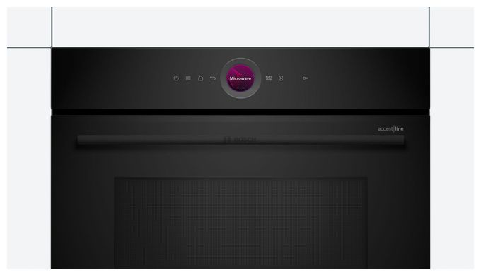 Einbau-Mikrowelle 1000 W Größe: groß 5 Stufen Grill (Schwarz) Serie 8 CEG932XB1 