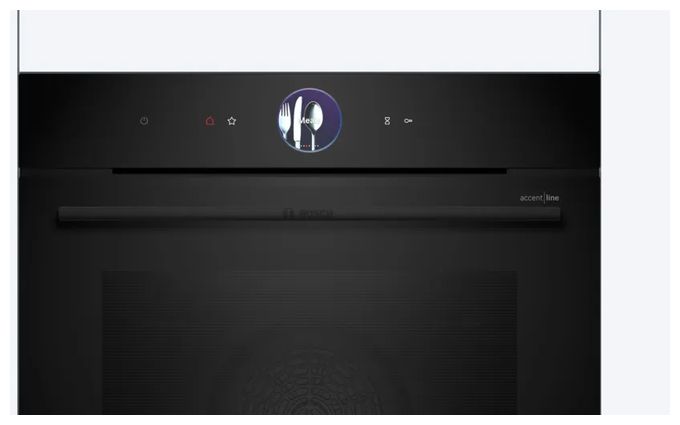 Einbaubackofen groß AutoClean (Schwarz) Serie 8 HBG976MB1 