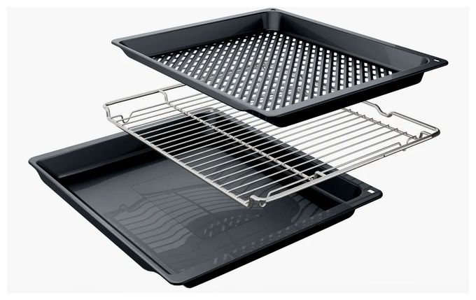 Herdset groß AutoClean Ecoclean mit 60 cm Induktions Kochfeld HND637FH63 (HEG237BB6 + NVQ645CB6E) 