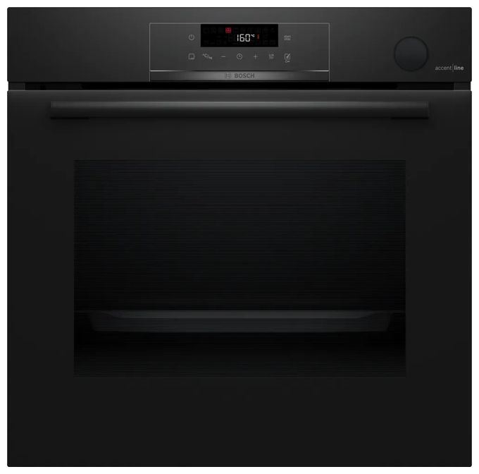 Einbaubackofen groß Dampfgaren AutoClean (Schwarz) Serie 4 HRG4720B3 