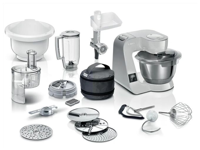 1000 W Küchenmaschine 3,9 l mit Waage  MUM5XL72 (Grau, Silber) 