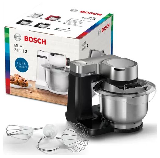 900 W Küchenmaschine 3,8 l  Serie 2 MUMS2VM00 (Schwarz, Silber) 