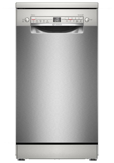 45 cm Geschirrspüler freistehend leise 10 Maßgedecke aquaStop Funktion Wärmetauscher (Edelstahl) Serie 2 SPS2HKI02E 